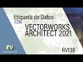 Etiqueta de Datos en #Vectorworks #Architect​ #2021 - RV138