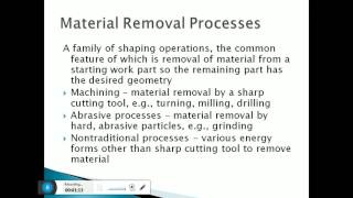 material removal process