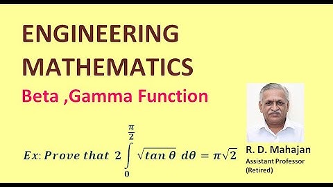 Beta , Gamma Function Example 17 I Engineering Mathematics