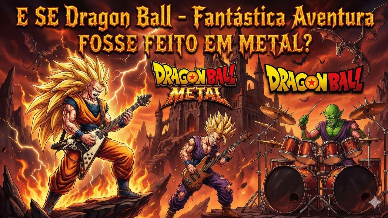 E se Dragon Ball FANTASTICA AVENTURA fosse tocada em METAL?