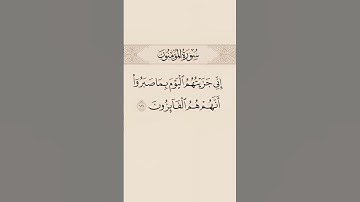 سورة المؤمنون❤️❤️❤️#قرآن #اكسبلور #لايك #trending