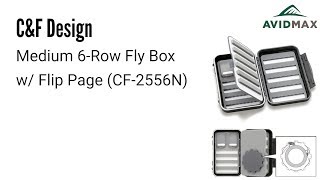 C&F Design Medium 6-Row Fly Box w/ Flip Page (CF-2556N) Review | AvidMax