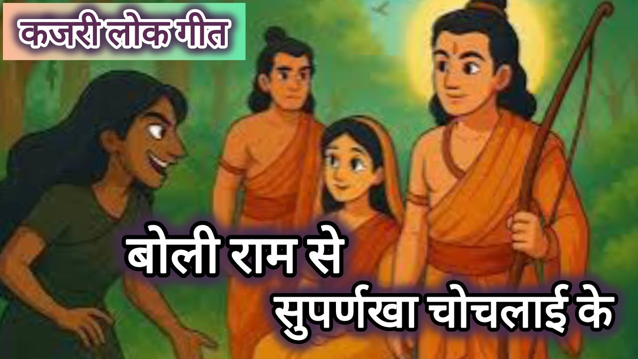 कजरी लोक गीत । बोली राम से सुपर्णखा चोचलाई के बनवा में जाई के न । पाण्डेय जी । #bhajan 