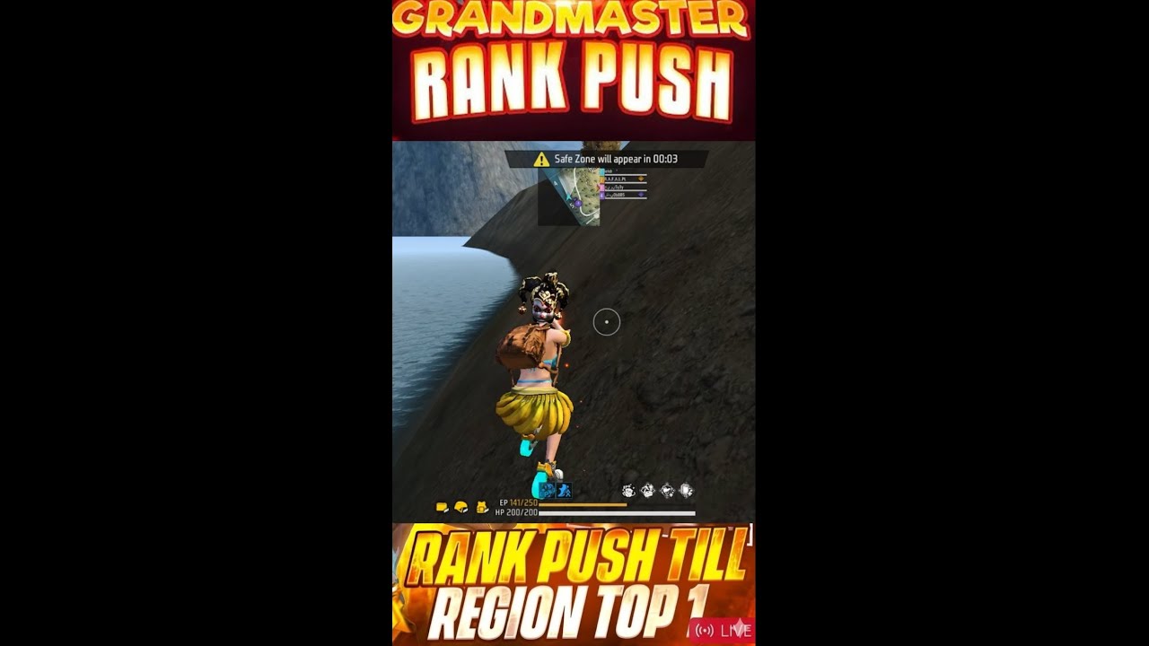 🔥 LIVE RANK PUSH TO GRANDMASTER | NON-STOP GRIND | Garena Free Fire 🔥 ...