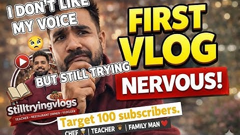 My First Ever Vlog | Starting From Zero 📹
