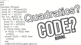 A Lua-Coded Quadratic Equation Solver