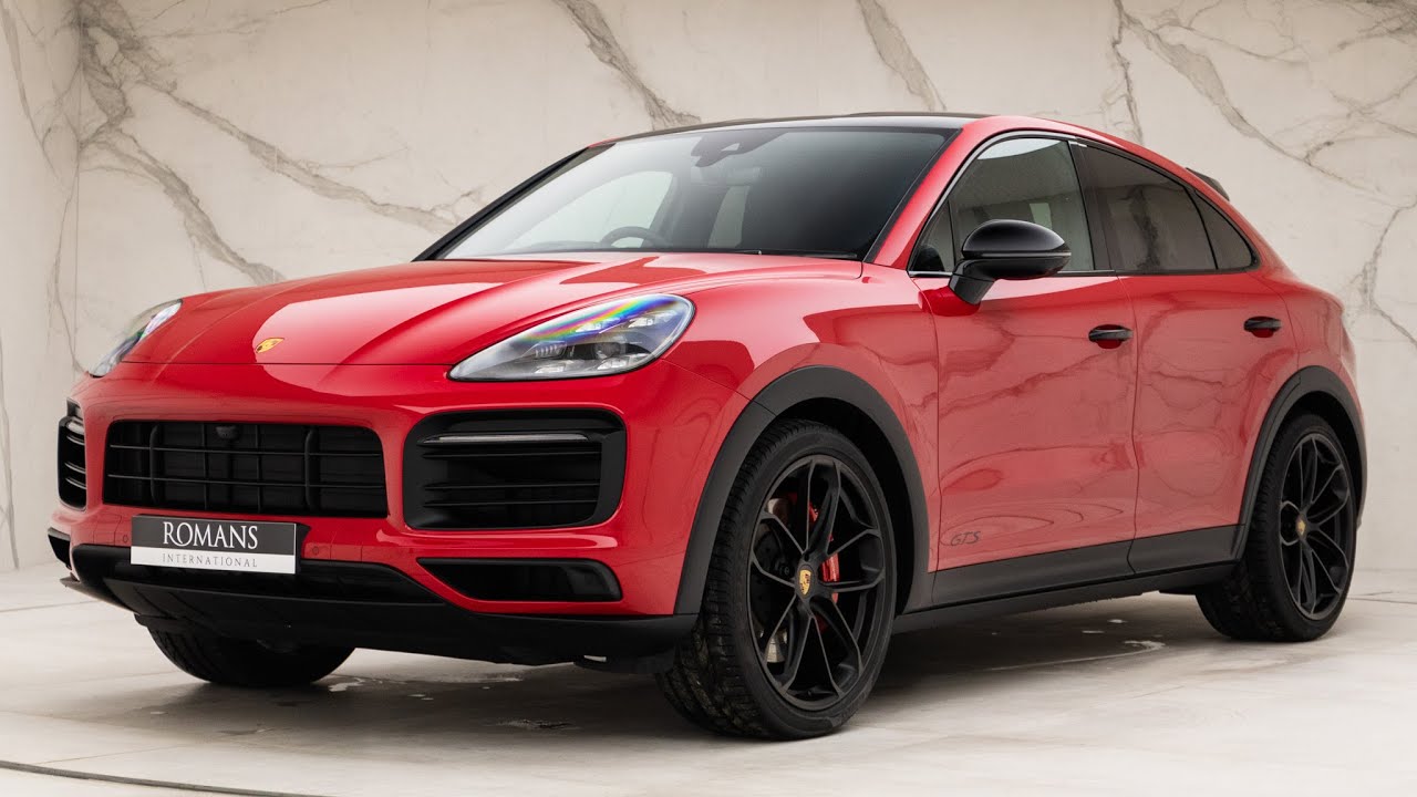 2021 Porsche Cayenne GTS Coupé Carmine Red Walkaround & Interior