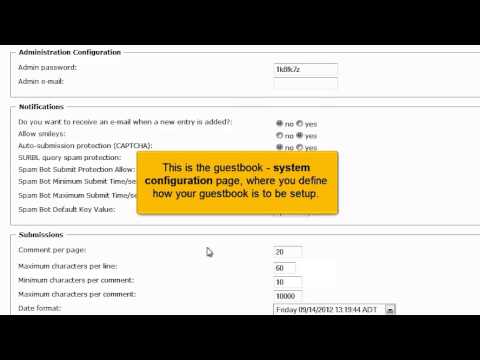 Creating a Guestbook