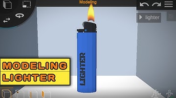 Modeling Lighter in Prisma 3D App. | Low Poly Model |