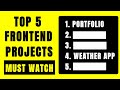 Top 5 Frontend Projects for Beginners 🚀 | Must Build in 2025 #EasyWebSeries