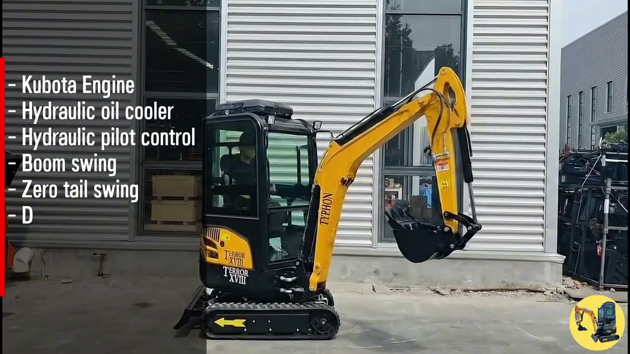 TYPHON TERROR XVIII Prestige 2 Ton Mini Excavator KUBOTA Diesel Engine USA