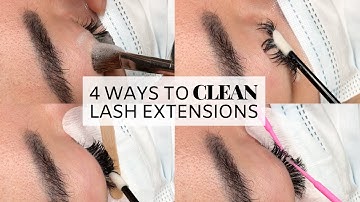 How to Clean Eyelash Extensions Tutorial