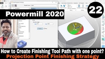 Delcam Powermill 2020 Tutorial | Projection Point Finishing Tool Path