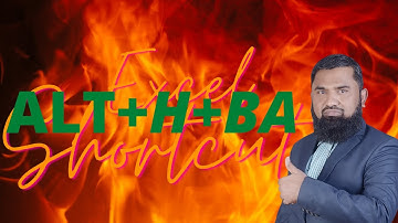 Excel Shortcut Keys Borders Alt+H+B+A #Shorts