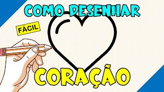 Como Desenhar um CORAÇÃO Fácil ❤️ Passo a Passo para Iniciantes