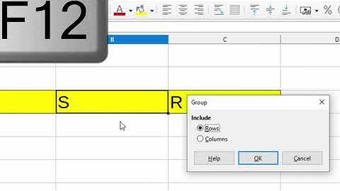 Short cut key to group rows and columns in Libre calc@COMPUTEREXCELSOLUTION