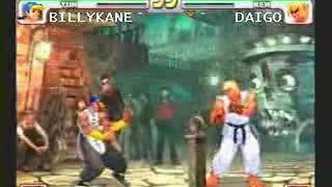 SFIII: 3rd Strike - Yun [Billy Kane] vs Ken [Daigo]