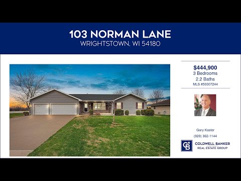 103 NORMAN Lane, Wrightstown, WI home video tour
