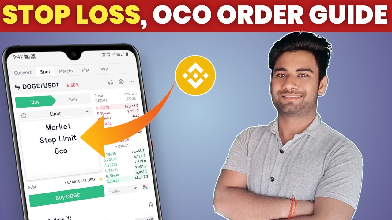 Binance Stop loss and OCO order Explained in hindi | Vishal Techzone