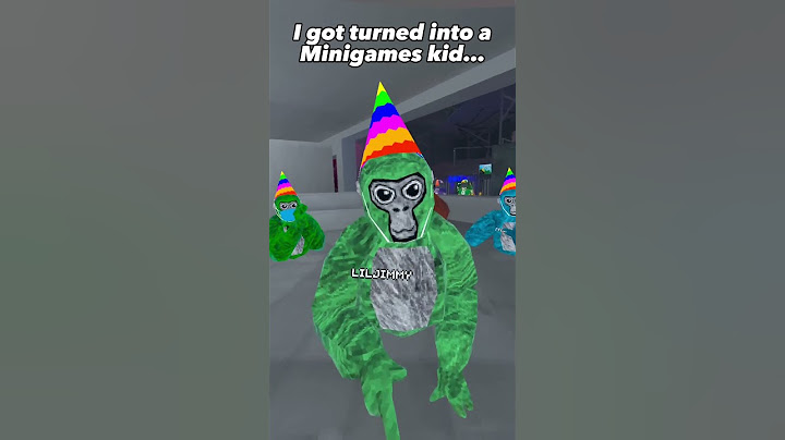 I got turned into a minigames kid in gorilla tag… #shorts #vr #gorillatag