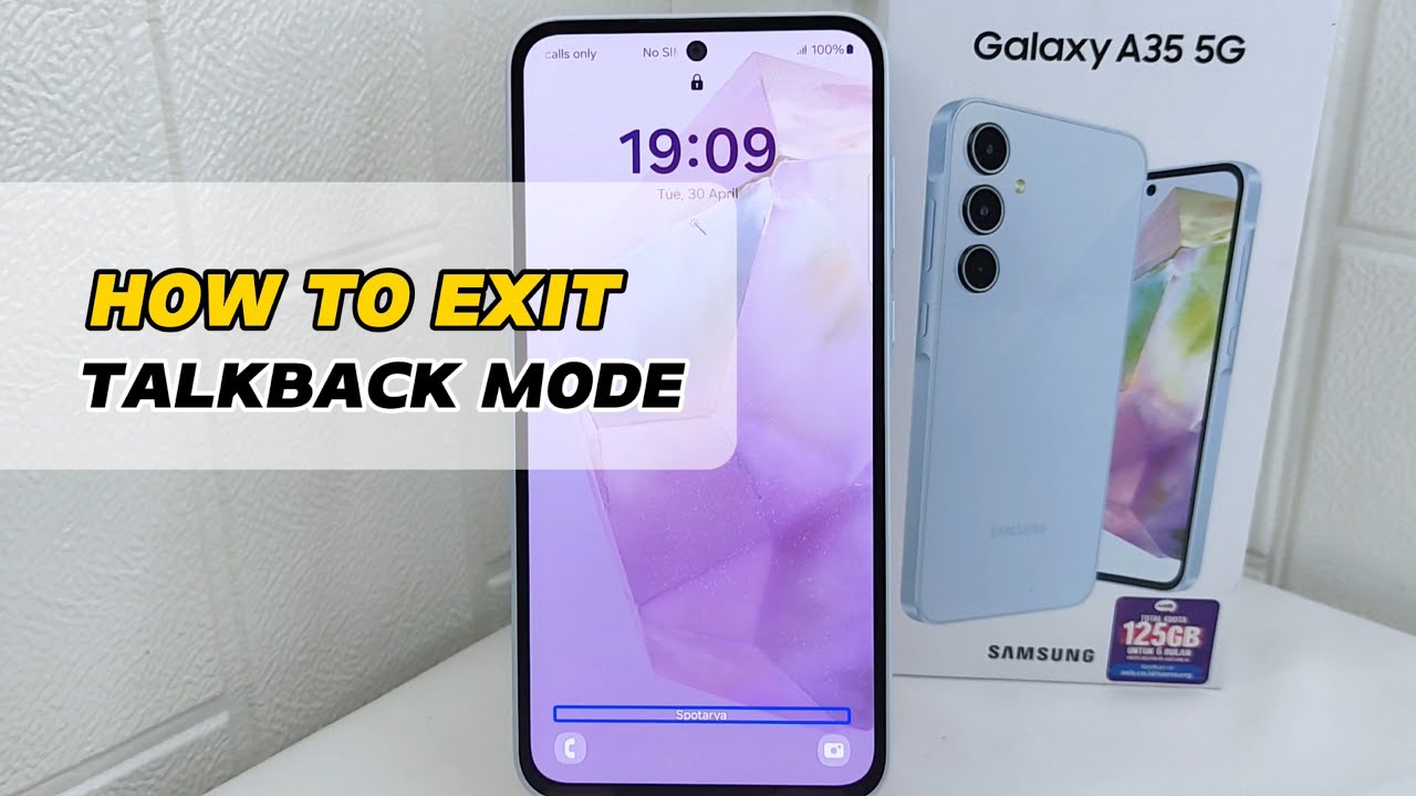 Samsung A35 5g | How To Exit Talkback Mode