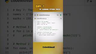 Python Zip: Join Lists Like a Pro! 🤐 | Day 7 #python #coding