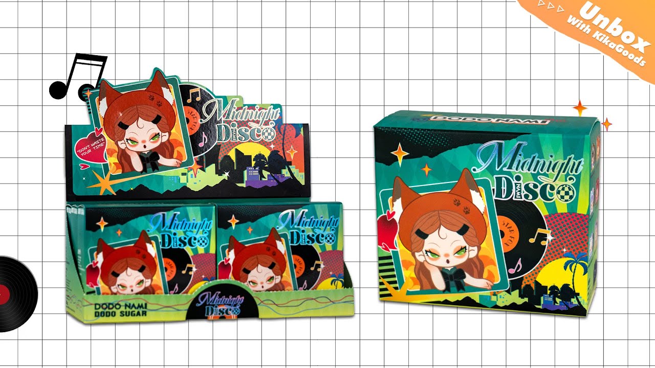 Unboxing DODO NAMI Midnight Disco Series Refrigerator Magnet Blind