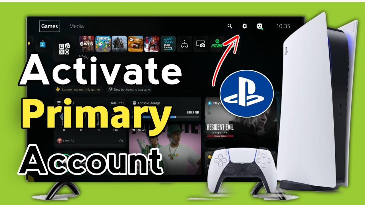 PS5 : How to Activate Primary Account on PS5 - YouTube