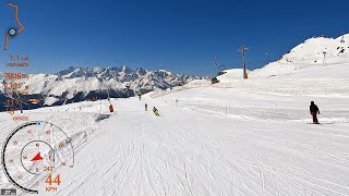 [4K] Skiing Verbier 4Vallées, La Chaux All Routes, Valais Switzerland, GoPro HERO10