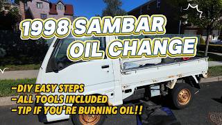 1998 Subaru Sambar Oil Change Tutorial!