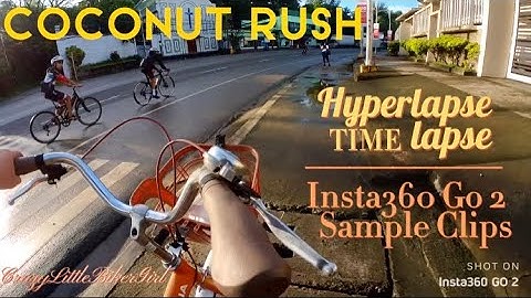 Insta360 Go 2: HYPERLAPSE + TIMELAPSE Sample Video Clips from the Magnetic 🧲 Pendant Bike Mount