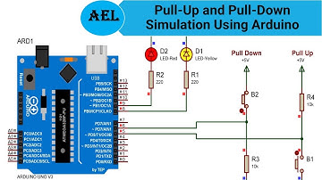 Pull UP and Pull Down Simulation Using Arduino
