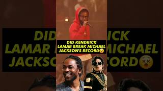 Kendrick Lamar Sets New Record Beyond Michael Jackson #shorts