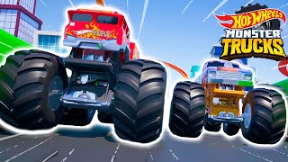 5 Alarm and Bigfoot Use Teamwork  + More Kids Cartoons | Hot Wheels