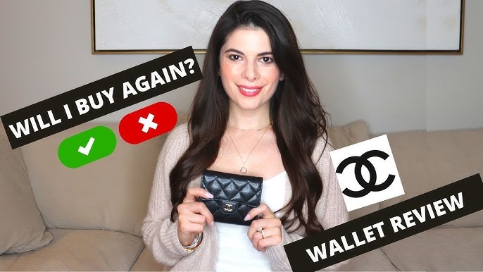 Chanel Small Classic Flap Wallet in Caviar Leather - 1 YEAR WEAR & TEAR I  Juliet Picard 