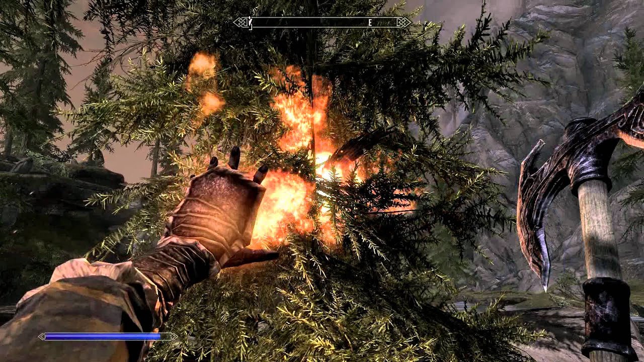 Skyrim Riverwood Bird Tree Youtube