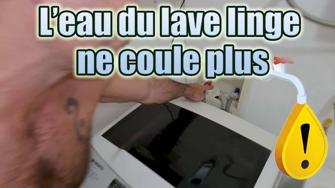 L'eau de la machine à laver ne coule plus. Le tuyau est bouché ou l'eau — free download
