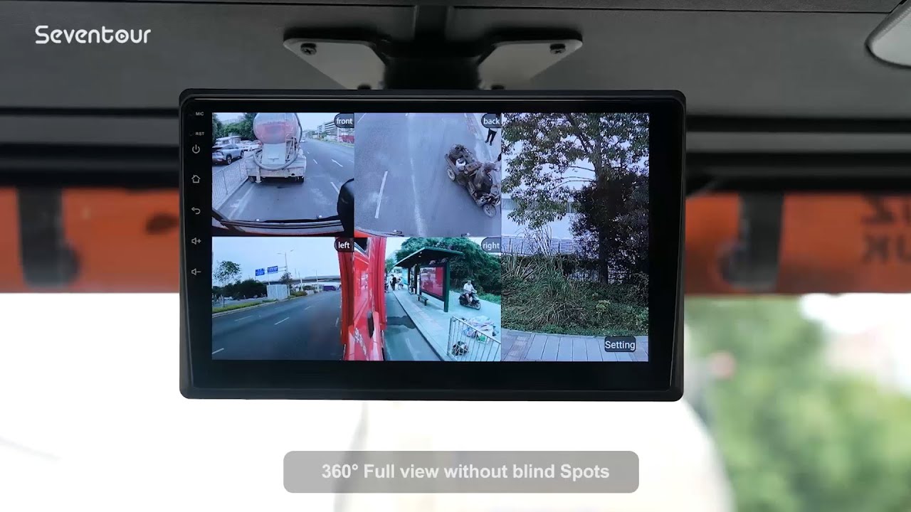 5 Channel 1080P Dash Cam 360° Camera System for RV/Truck/Van,with 9 ...