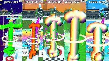 Tall Man Run Level 1360-1370 | 🔥 All levels Completed of Tall man run game | End game here