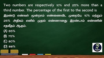 Two numbers are respectively 10% and 25% more than a third number. The percentage