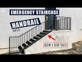 Metal Emergency Staircase Handrail Build | JIMBO'S GARAGE