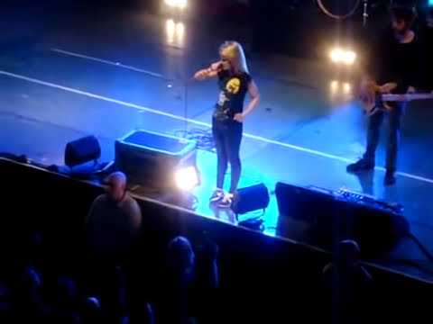 Fan (Me) playing guitar on stage with Paramore - Misery Business