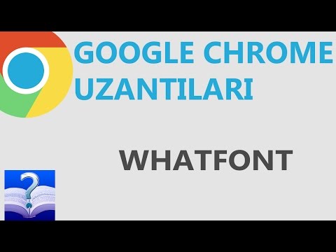 Video: Chrome WhatFont uzantısından necə istifadə edə bilərəm?