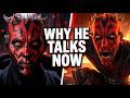 The SHOCKING Reason Why Darth Maul Barely Spoke in Episode I! 🤐🔴 (vs The Clone Wars)