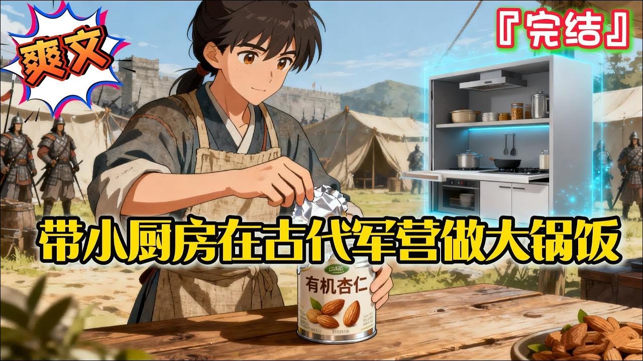 完结《带小厨房在古代军营做大锅饭》穿越到“美食荒漠”名叫大燕的朝代，从打杂开始成为火头营大师傅… #爽文 #小说 #一口气看完 #有聲書 #有声小说 #完结文 #有声书 #完結 #穿越 #种田 #美食