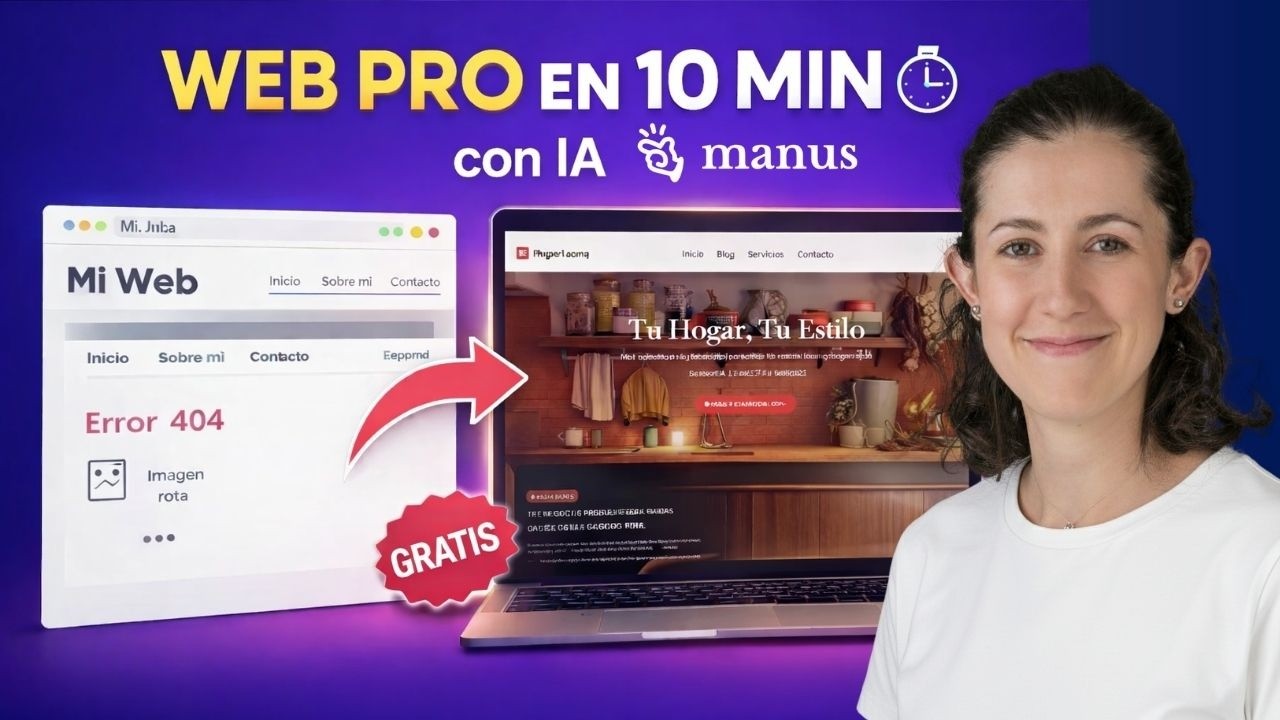 Crea tu Web en 10 Minutos con Manus IA - Tutorial Completo