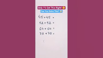 Can You Solve This? 🤯 | Maths Brain Teaser | Test Your IQ | Infinity by Vishali #shorts #iqtest
