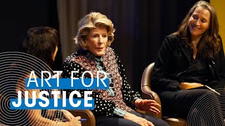 (Audio Described) Art for Justice, ft. founders Agnes Gund &amp; Catherine Gund with Maria Hinojosa