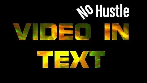 How To Make A Video Inside Text effect (Text Mask) - VSDC Tutorial