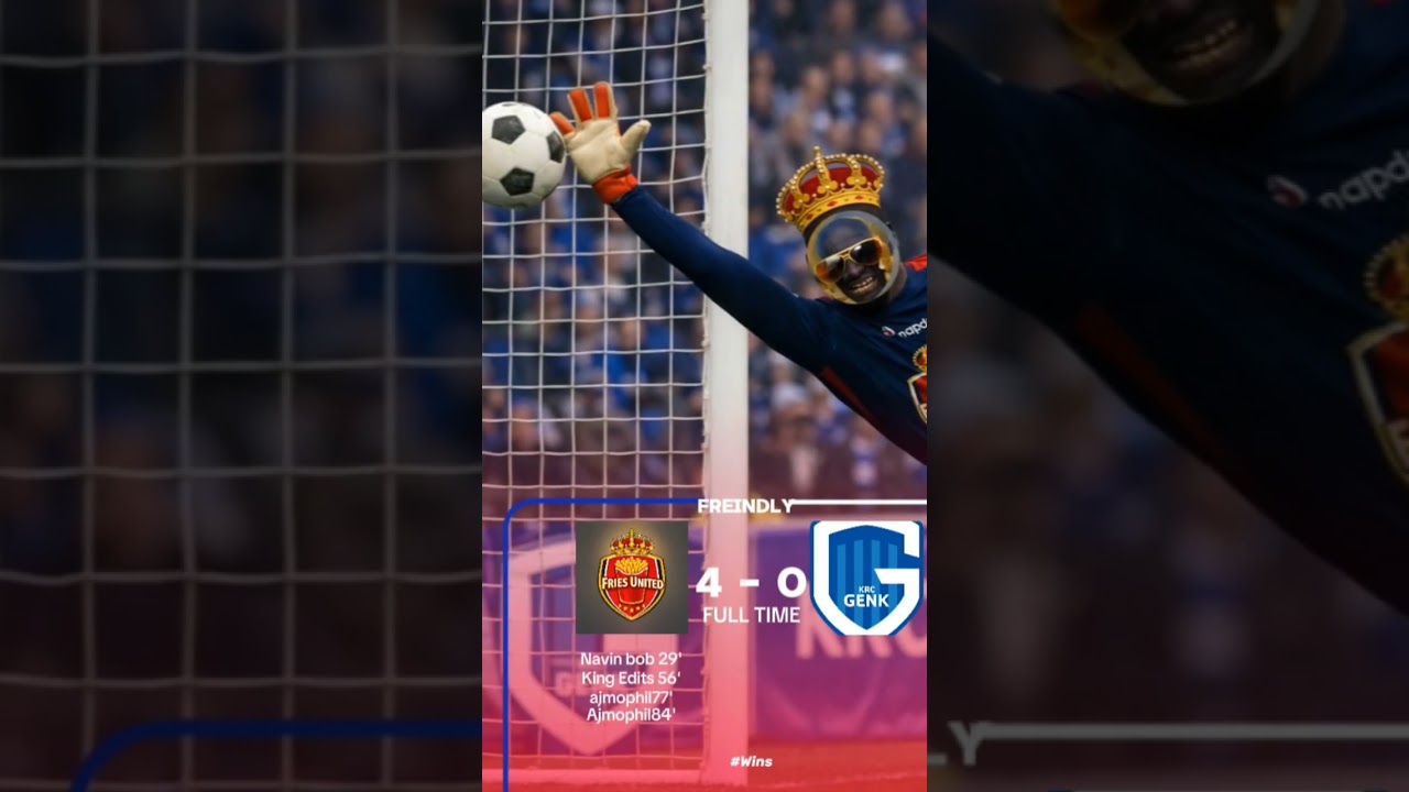 Guys we won our first,4-0 against KRC GENK!!! brace for Ajmophil